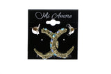 Mi Amore Dangle-Earrings Gold-Tone/Blue