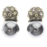 Mi Amore Post-Earrings Silver-Tone/Gray