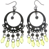 Mi Amore Dangle-Earrings Dark-Silver/Green