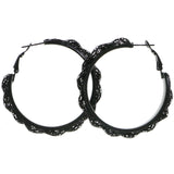 Mi Amore Hoop-Earrings Black