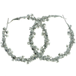 Mi Amore Hoop-Earrings Silver-Tone