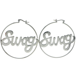 Mi Amore Swag Dangle-Earrings Silver-Tone