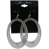 Mi Amore Wire Mesh Dangle-Earrings Silver-Tone