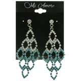 Mi Amore Hombre Dangle-Earrings Silver-Tone/Blue