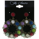 Mi Amore Dangle-Earrings Gold-Tone/Multicolor