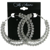 Mi Amore Hoop-Earrings Silver-Tone