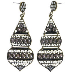 Mi Amore Dangle-Earrings Gold-Tone