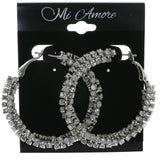 Mi Amore Hoop-Earrings Silver-Tone