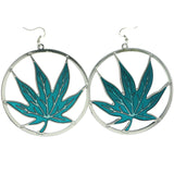 Mi Amore Dangle-Earrings Silver-Tone/Green