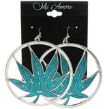 Mi Amore Dangle-Earrings Silver-Tone/Green