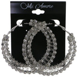 Mi Amore Hoop-Earrings Silver-Tone