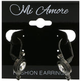 Mi Amore Dangle-Earrings Dark-Silver