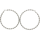 Mi Amore Hoop-Earrings Silver-Tone