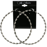 Mi Amore Hoop-Earrings Silver-Tone