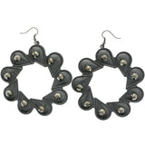 Mi Amore Dangle-Earrings Dark-Silver