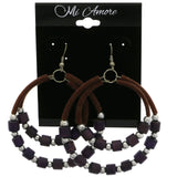 Mi Amore Dangle-Earrings Brown/Purple