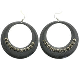 Mi Amore Dangle-Earrings Dark-Silver