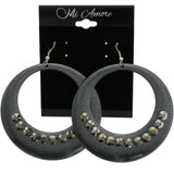 Mi Amore Dangle-Earrings Dark-Silver