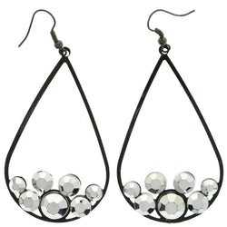 Mi Amore Teardrop Dangle-Earrings Black