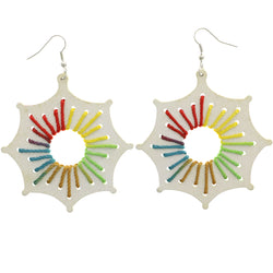 Mi Amore Dangle-Earrings White/Multicolor