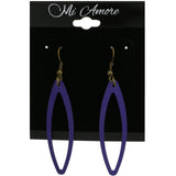 Mi Amore Dangle-Earrings Gold-Tone/Purple