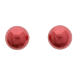 Mi Amore Rose Stud-Earrings Red