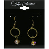 Mi Amore Dangle-Earrings Gold-Tone