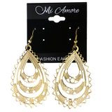 Mi Amore Dangle-Earrings Gold-Tone