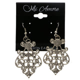 Mi Amore Dangle-Earrings Silver-Tone