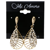 Mi Amore Peacock Dangle-Earrings Multicolor/Gold-Tone