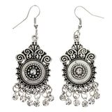 Mi Amore Dangle-Earrings Silver-Tone/White