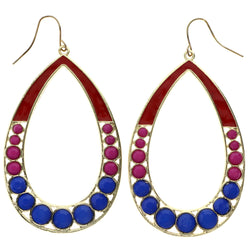 Mi Amore Dangle-Earrings Purple/Red