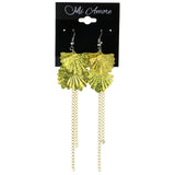 Mi Amore Leaf Dangle-Earrings Gold-Tone/Yellow