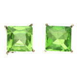 Mi Amore Stud-Earrings Green/Gold-Tone