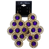 Mi Amore Chandelier-Earrings Gold-Tone/Purple