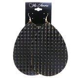 Mi Amore Dangle-Earrings Black/Gold-Tone