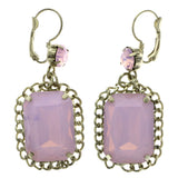 Mi Amore Dangle-Earrings Pink/Gold-Tone