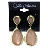 Mi Amore Drop-Dangle-Earrings Brown/Gold-Tone