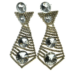 Mi Amore Drop-Dangle-Earrings Silver-Tone