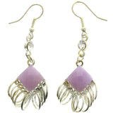 Mi Amore Dangle-Earrings Silver-Tone/Pink