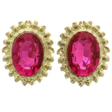 Mi Amore Post-Earrings Gold-Tone/Pink