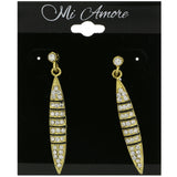 Mi Amore Dangle-Earrings Gold-Tone/Black