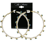 Mi Amore Hoop-Earrings White/Blue