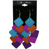 Mi Amore Chandelier-Earrings Silver-Tone/Multicolor