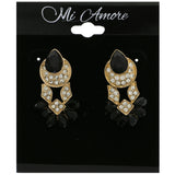 Mi Amore Dangle-Earrings Gold-Tone/Black