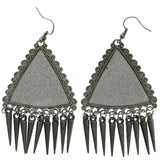 Mi Amore Dangle-Earrings Dark-Silver