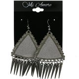 Mi Amore Dangle-Earrings Dark-Silver