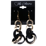 Mi Amore Dangle-Earrings Bronze-Tone/Black