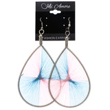 Mi Amore String Art Dangle-Earrings Pink/Blue