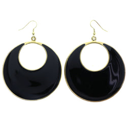 Mi Amore Dangle-Earrings Black/Gold-Tone